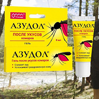 Азудол, средство после укусов комаров, противозудное свердство