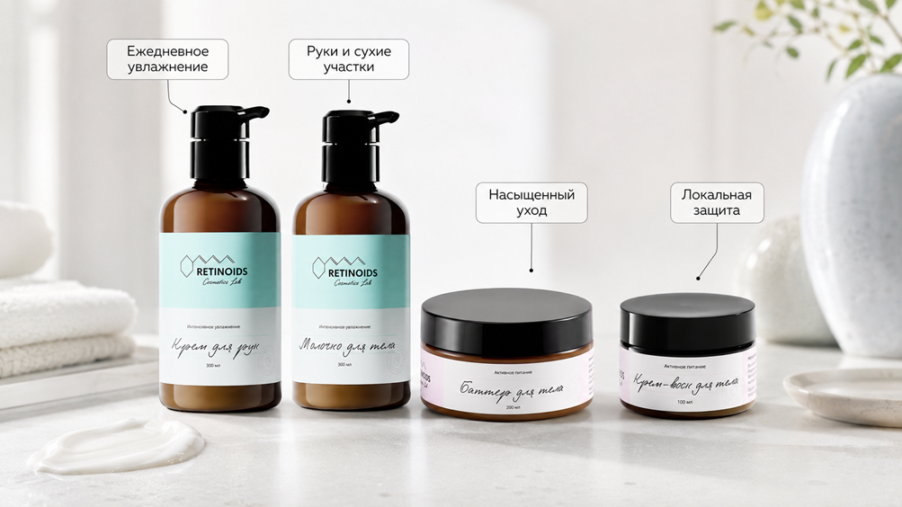 Retinoids Cosmetics Lab, Ретиноиды, косметика, уход за кожей