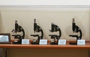 Коллекция микроскопов для гистологических исследований, выпускавшихся в СССР с 30-х по 90-е годы XX века.
